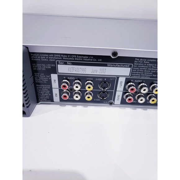 Panasonic DMR-E80HP DVD Player/Recorder With Remote - Picture 9 of 11